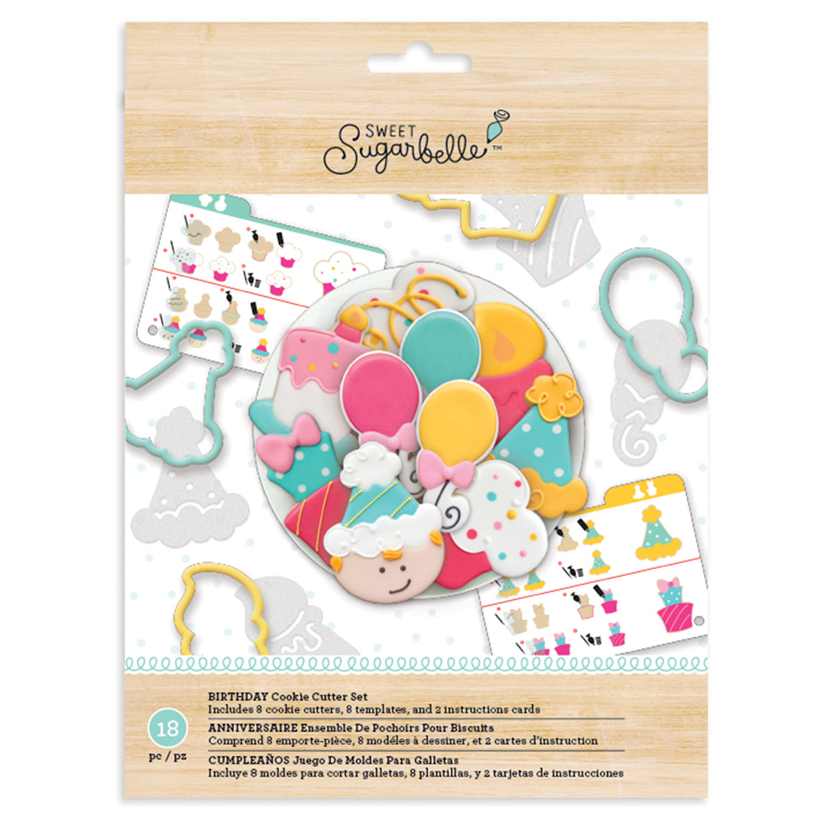 Sweet Sugarbelle Birthday Cookie Cutters Set | www.sprinklebeesweet.com
