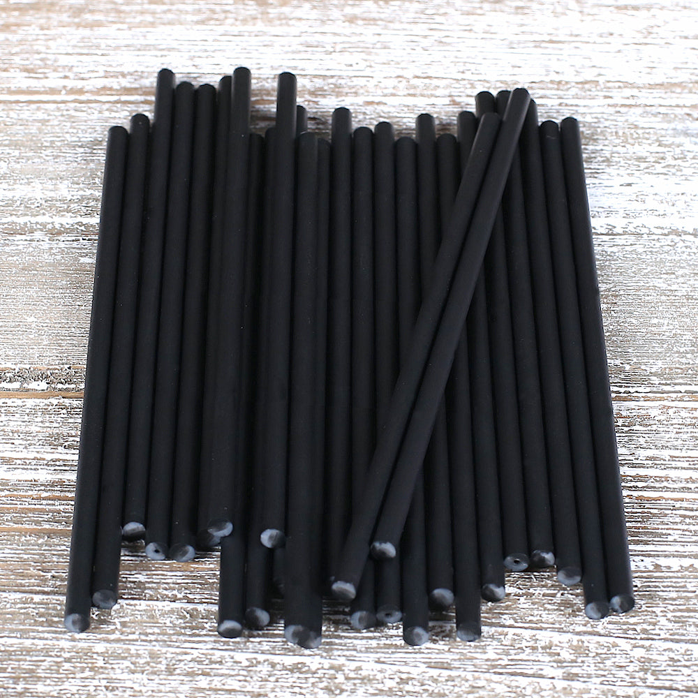 Bulk Black Lollipop Sticks: 6" | www.sprinklebeesweet.com
