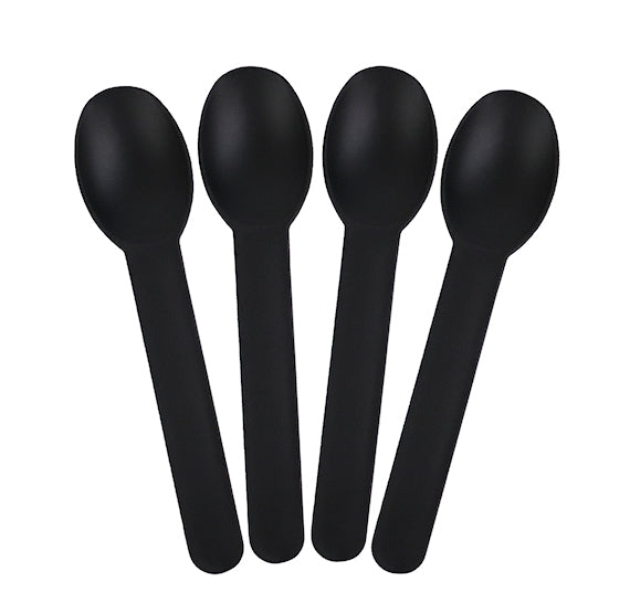 Biodegradable Ice Cream Spoons: Black | www.sprinklebeesweet.com