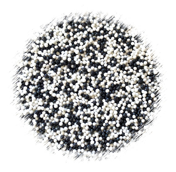 Black and White Nonpareils Mix | www.sprinklebeesweet.com