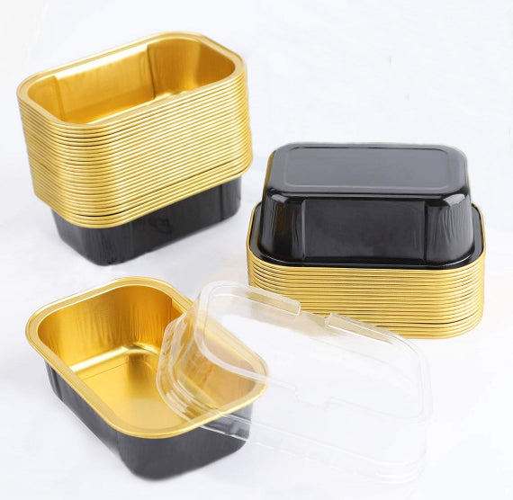 Rectangle Snack Cake Pans with Lids: Black | www.sprinklebeesweet.com