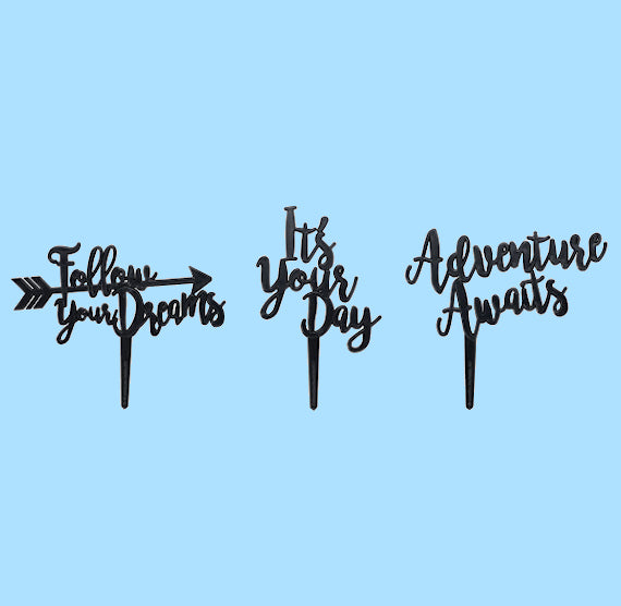 Graduation Cake Toppers with Sayings | www.sprinklebeesweet.com