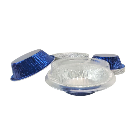 Small 5" Pie Pans with Lids: Blue | www.sprinklebeesweet.com