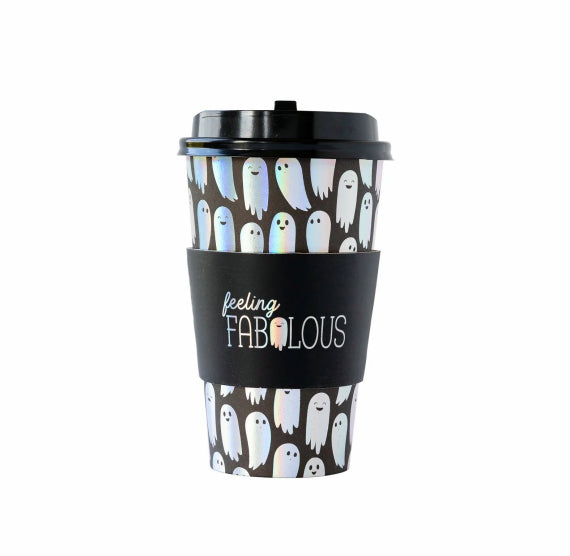 Halloween Coffee Cups: Holographic Ghosts | www.sprinklebeesweet.com