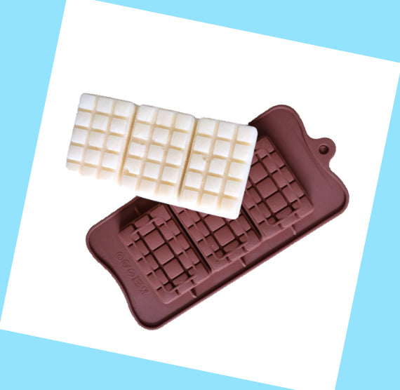 Thick Chocolate Bar Mold: Squares Break-Up | www.sprinklebeesweet.com