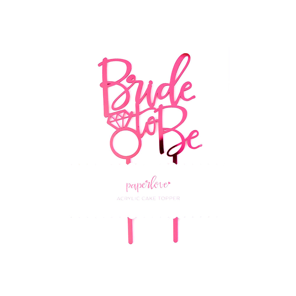 Bride to Be Cake Topper | www.sprinklebeesweet.com