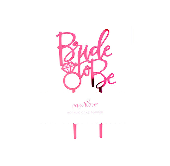 Bride to Be Cake Topper | www.sprinklebeesweet.com