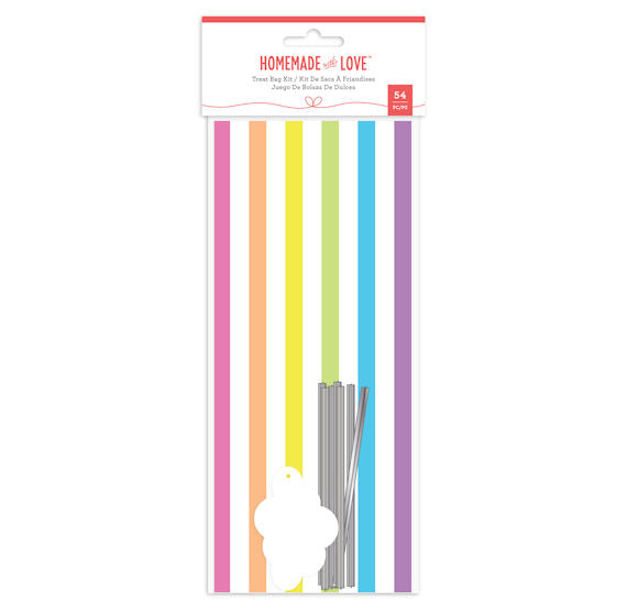 Bright Rainbow Treat Bags Kit | www.sprinklebeesweet.com