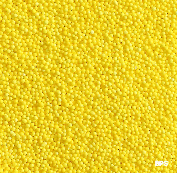 Bright Yellow Nonpareils | www.sprinklebeesweet.com
