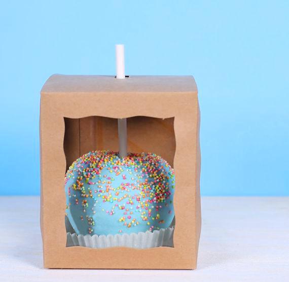 Brown Candy Apple Box Kit | www.sprinklebeesweet.com
