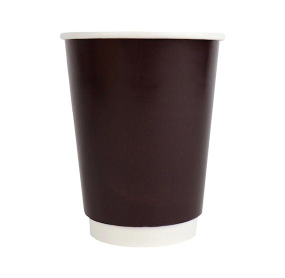 Double Wall 10oz Coffee Cups: Dark Brown | www.sprinklebeesweet.com