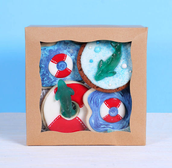 Small Brown Bakery Boxes: 6x6" | www.sprinklebeesweet.com