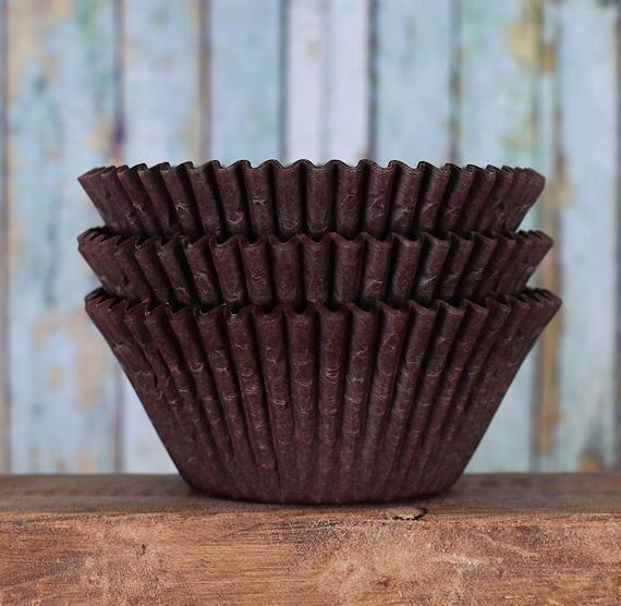 Bulk Jumbo Cupcake Liners: Brown | www.sprinklebeesweet.com