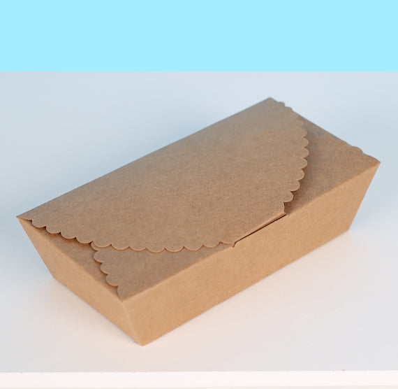 Scallop Small Candy Box Set: Kraft Brown | www.sprinklebeesweet.com
