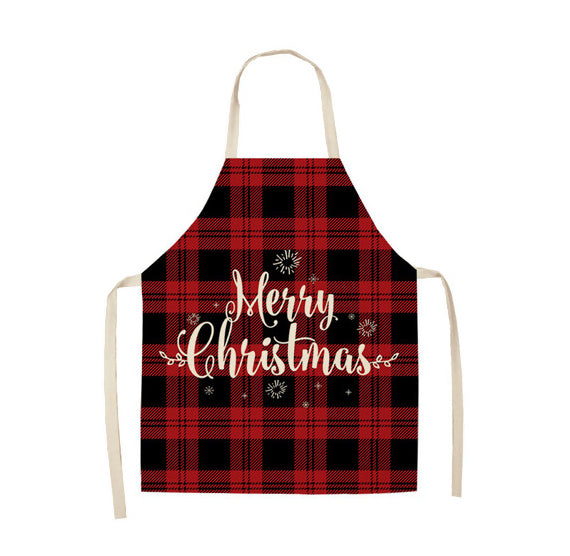 Christmas Apron: Buffalo Check | www.sprinklebeesweet.com
