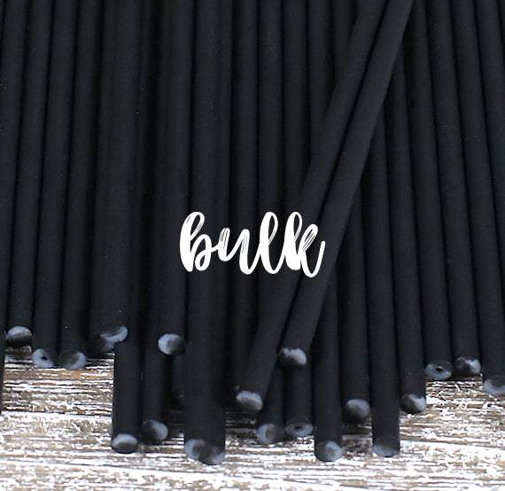 Bulk Black Lollipop Sticks: 6" | www.sprinklebeesweet.com