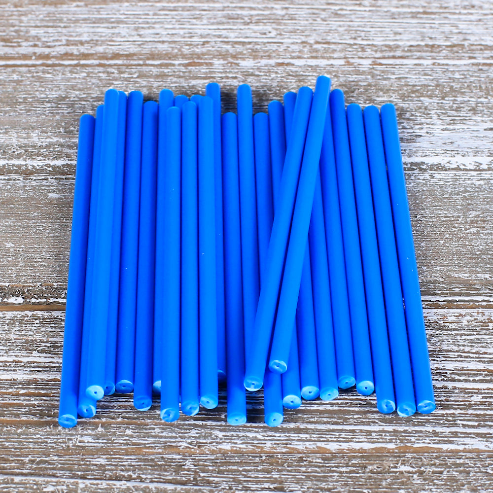 Bulk Blue Lollipop Sticks: 4.5" | www.sprinklebeesweet.com