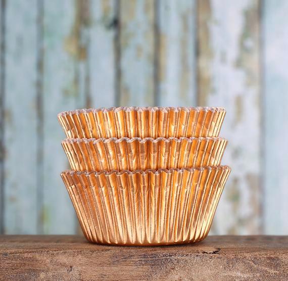 Bulk Cupcake Liners: Copper Foil | www.sprinklebeesweet.com