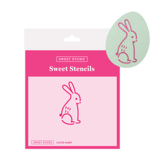 Sweet Stencils: Easter Rabbit | www.sprinklebeesweet.com