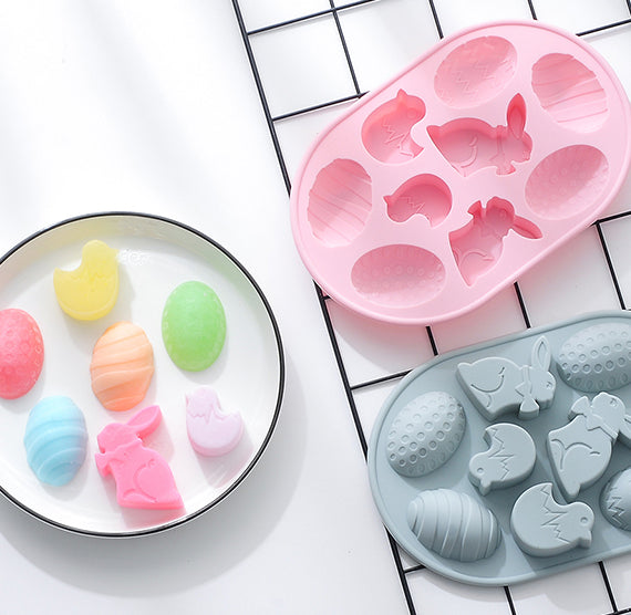 Easter Chocolate Mold: Chicks, Bunny + Eggs | www.sprinklebeesweet.com