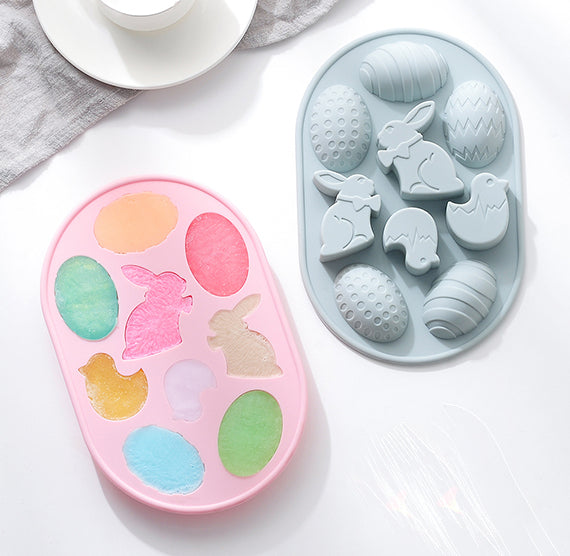 Easter Chocolate Mold: Chicks, Bunny + Eggs | www.sprinklebeesweet.com