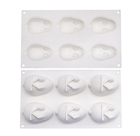 Silicone Bunny Mold: 3D 2.5" | www.sprinklebeesweet.com