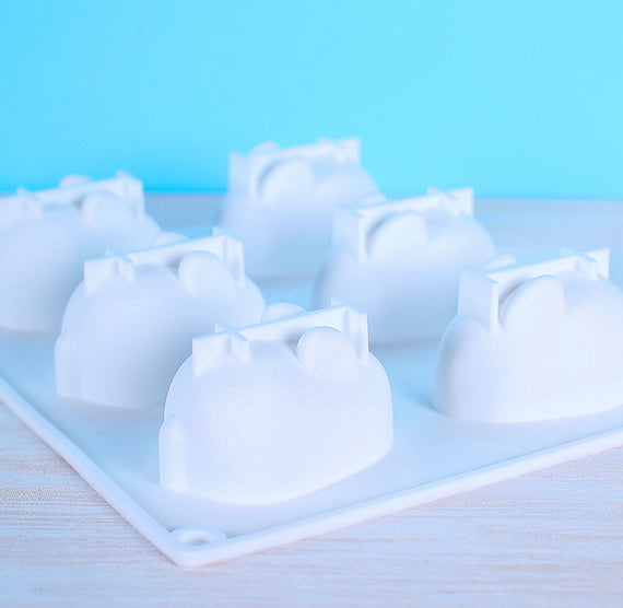 Silicone Bunny Mold: 3D 2.5" | www.sprinklebeesweet.com