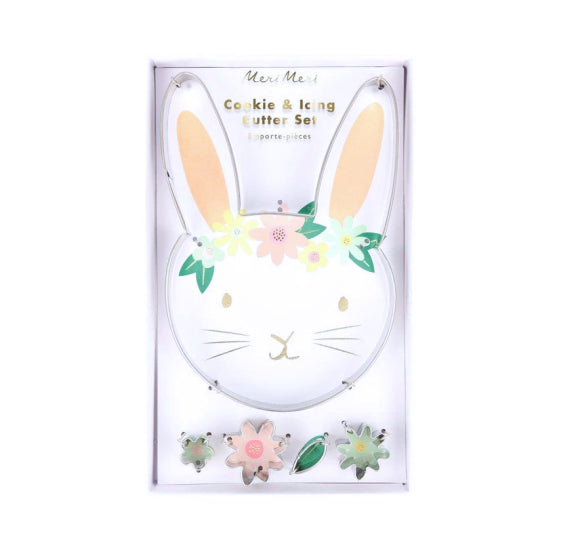 Floral Bunny Cookie Cutter Set | www.sprinklebeesweet.com