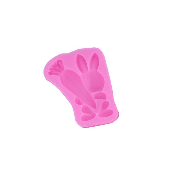 Easter Fondant Mold: Bunny with Carrot | www.sprinklebeesweet.com
