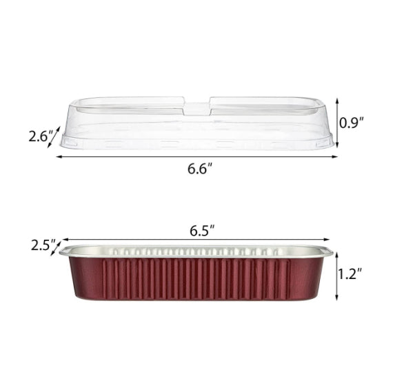 Narrow Cake Pans with Lids: Burgundy | www.sprinklebeesweet.com