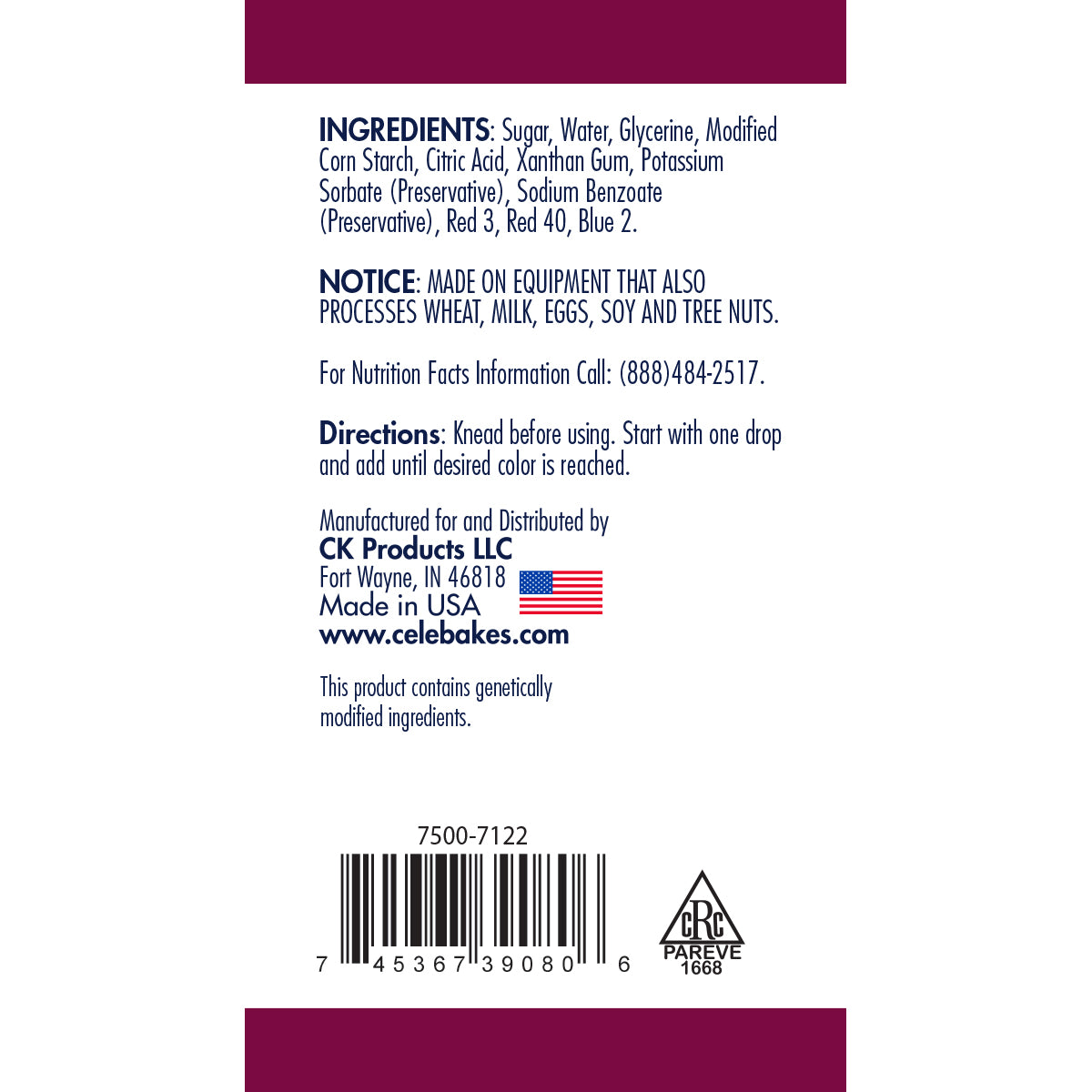 Celebakes Burgundy Gel Color | www.sprinklebeesweet.com