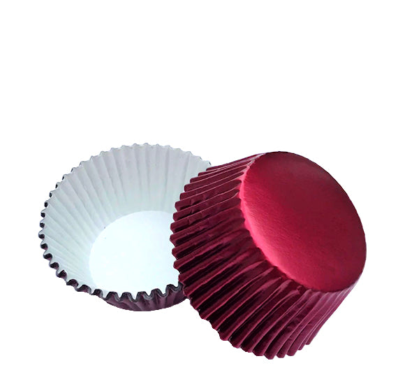 Bulk Cupcake Liners: Burgundy Foil | www.sprinklebeesweet.com