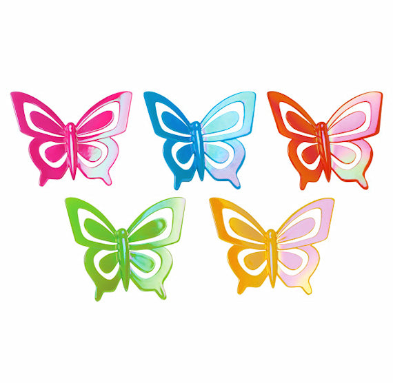 Butterfly Cake Toppers: Rainbow Set of 5 | www.sprinklebeesweet.com