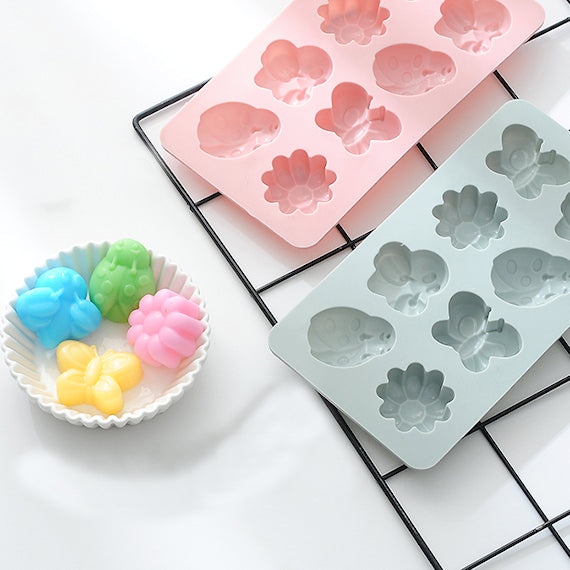 Spring Chocolate Mold: Bugs + Flowers | www.sprinklebeesweet.com