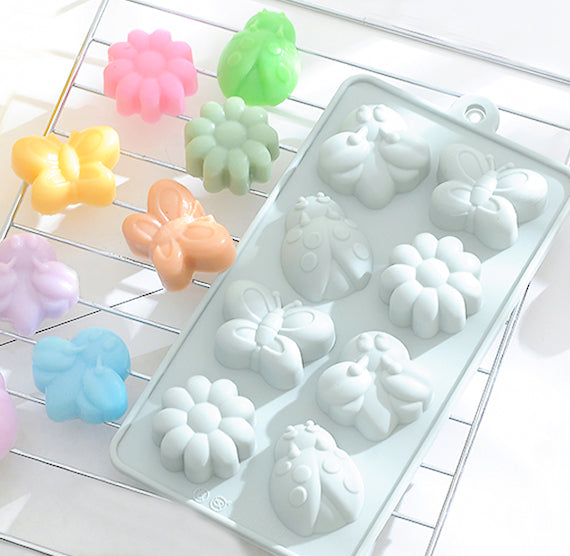 Spring Chocolate Mold: Bugs + Flowers | www.sprinklebeesweet.com