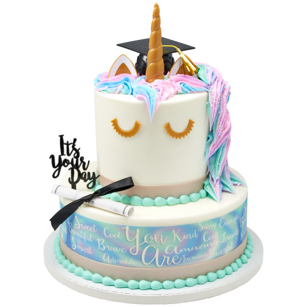 Graduation Cake Toppers with Sayings | www.sprinklebeesweet.com