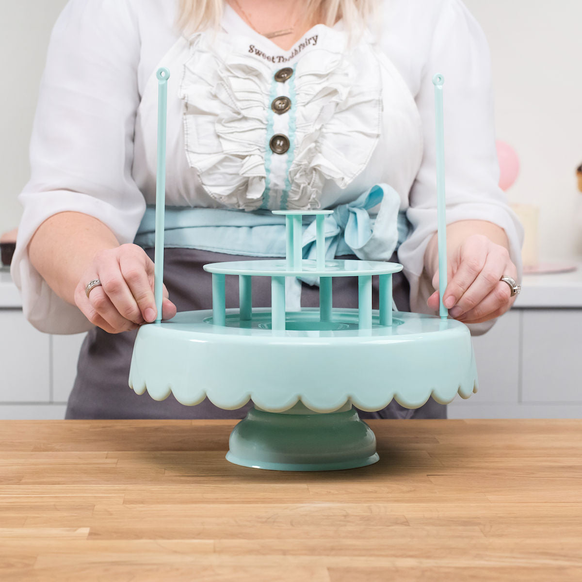 Sweet Tooth Fairy Cake Stand: Gold Tipped | www.sprinklebeesweet.com