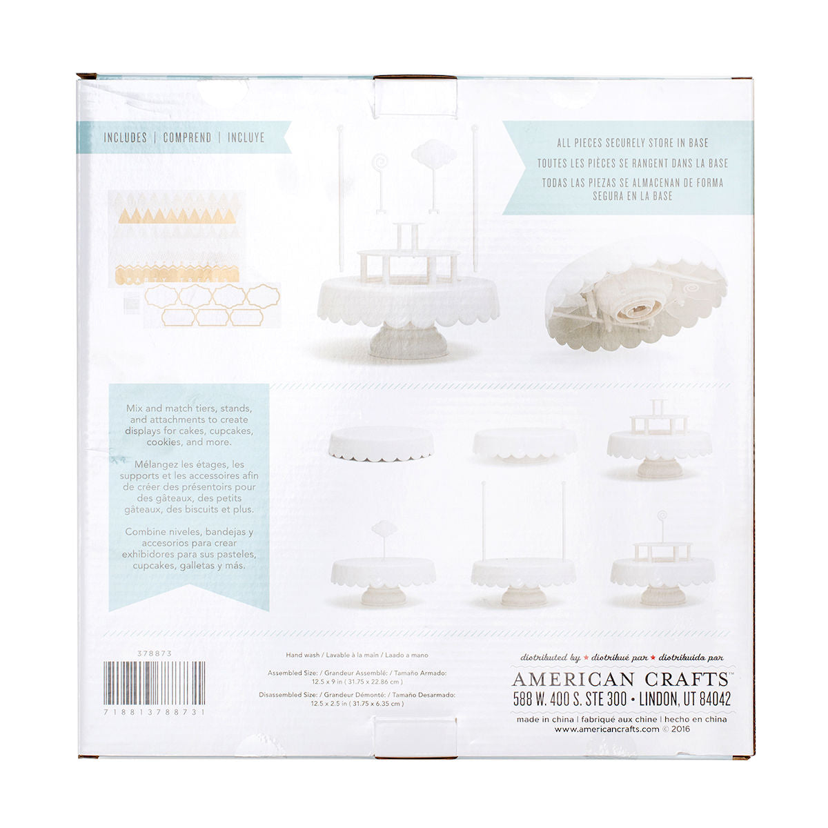 Sweet Tooth Fairy Cake Stand: Gold Tipped | www.sprinklebeesweet.com