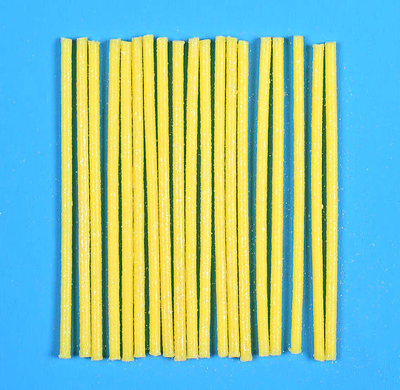 Thin Glitter Candles: Yellow | www.sprinklebeesweet.com