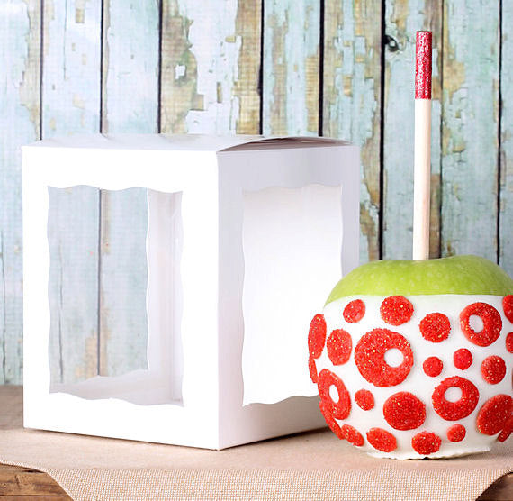 White Candy Apple Box Kit | www.sprinklebeesweet.com