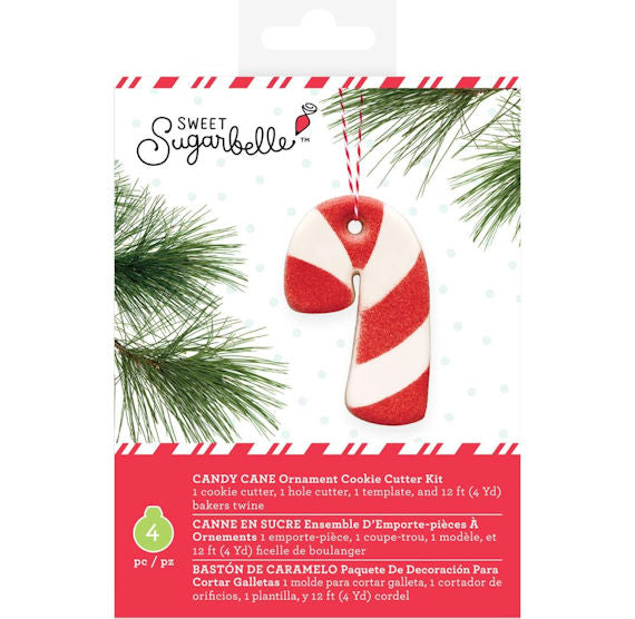 Sweet Sugarbelle Ornament Cookie Cutter Kit: Candy Cane | www.sprinklebeesweet.com