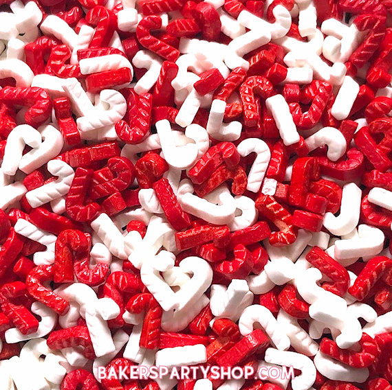 Candy Cane Candy Sprinkles | www.sprinklebeesweet.com