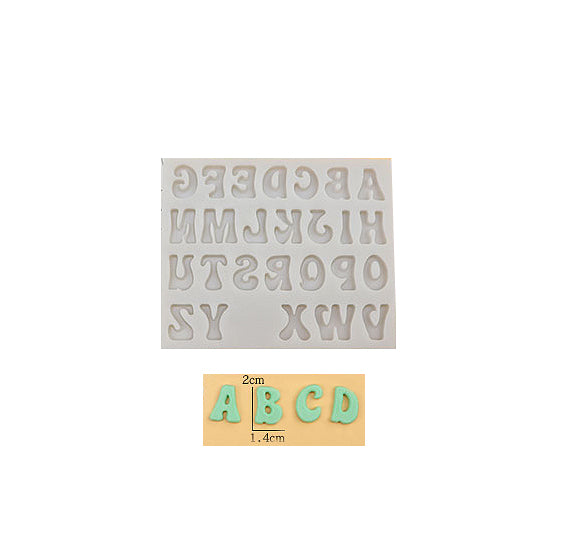 Funky Font Numbers + Letters Mold Set | www.sprinklebeesweet.com