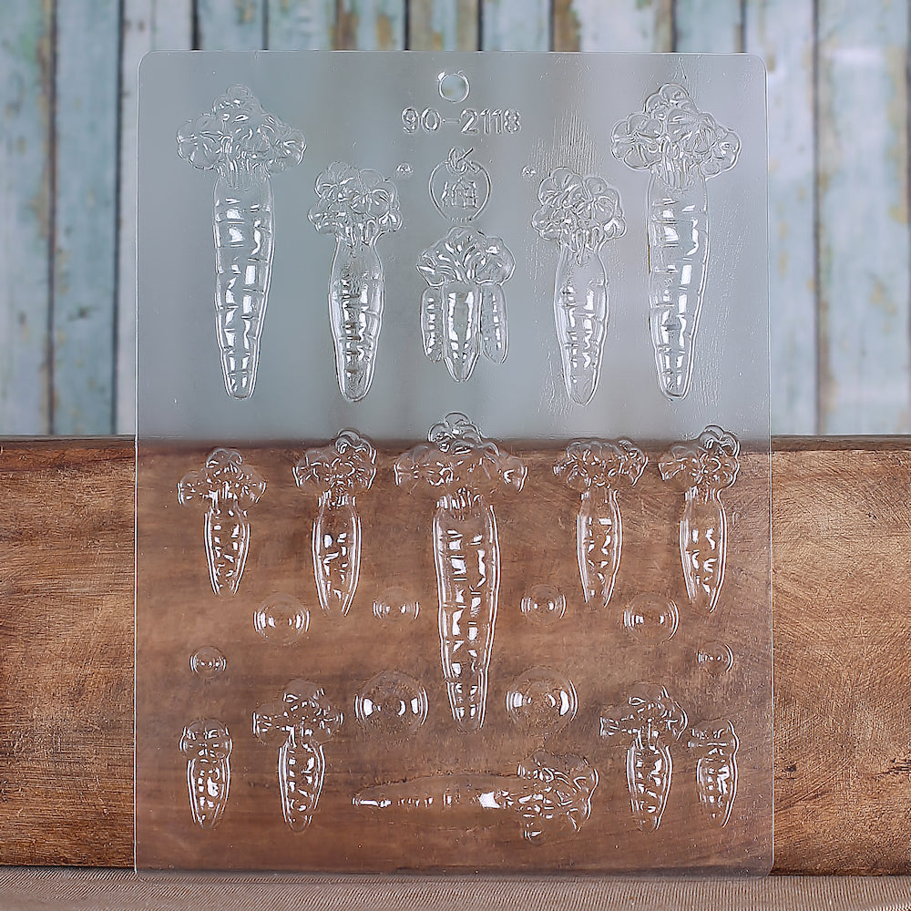 Assorted Carrot Candy Mold | www.sprinklebeesweet.com
