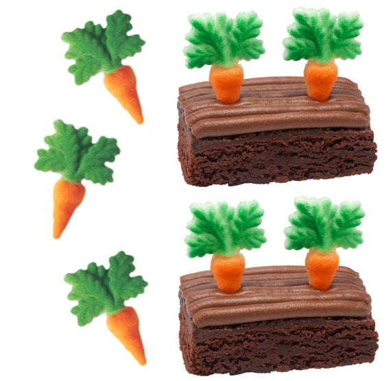 Fancy Carrot Sugar Toppers | www.sprinklebeesweet.com