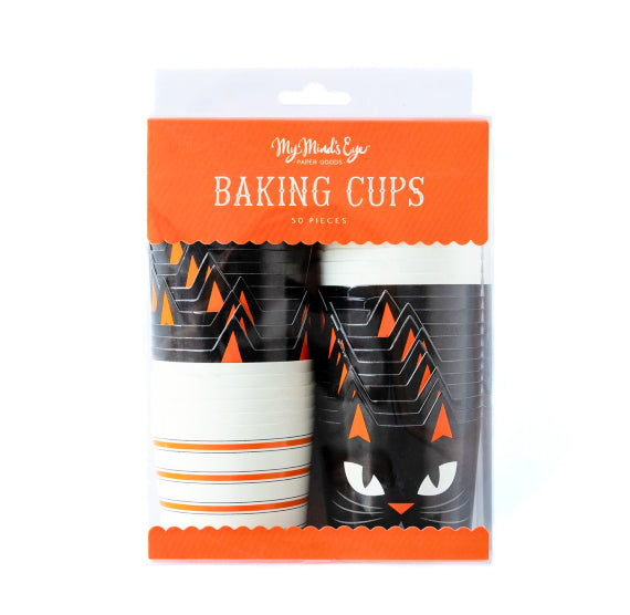 Halloween Baking Cups: Black Cat | www.sprinklebeesweet.com