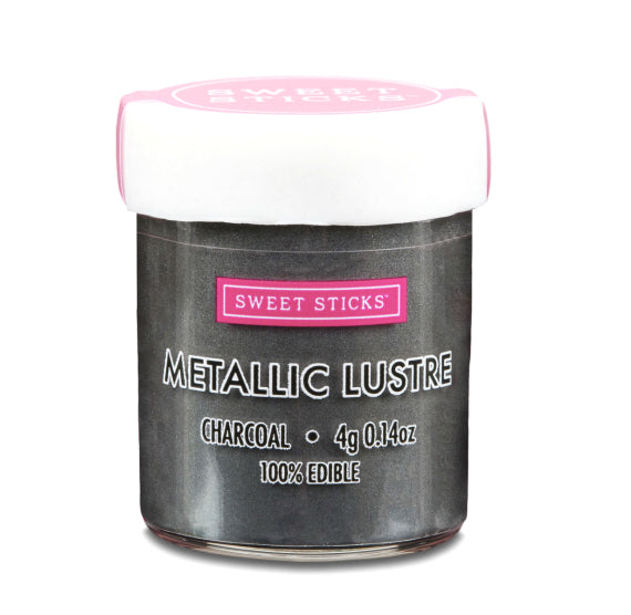 Metallic Charcoal Luster Dust | www.sprinklebeesweet.com