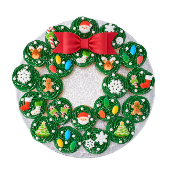 Mini Christmas Lights Sugar Toppers | www.sprinklebeesweet.com