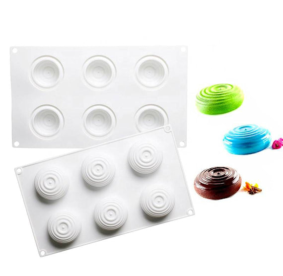 Round Cake Gem Mold: Circles | www.sprinklebeesweet.com