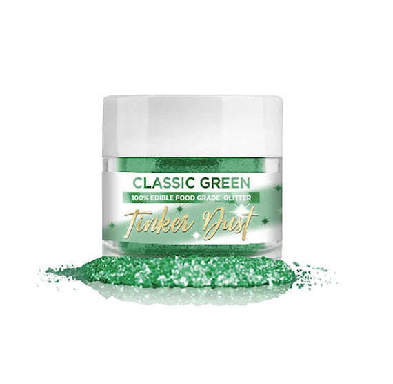 Tinker Dust Classic Green Edible Glitter | www.sprinklebeesweet.com
